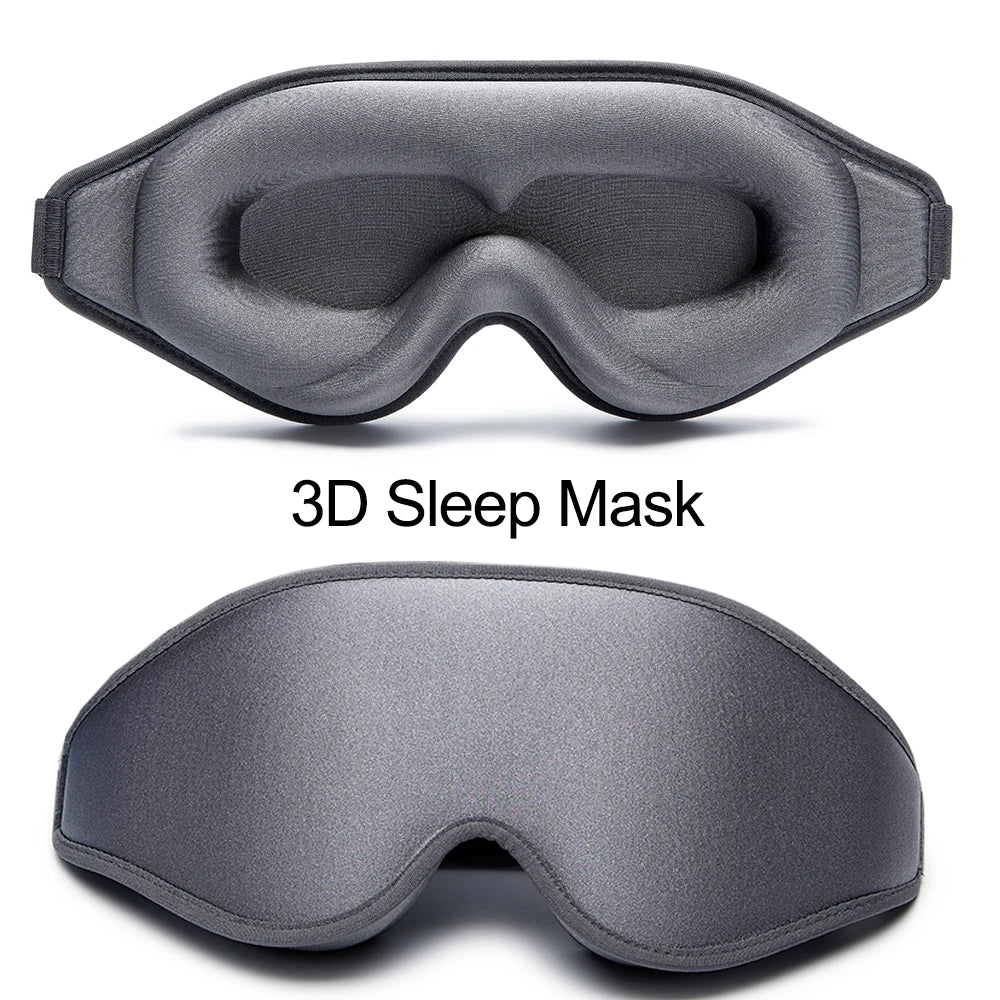 3D Soft Memory Foam Eye Mask for Total Darkness & Comfort