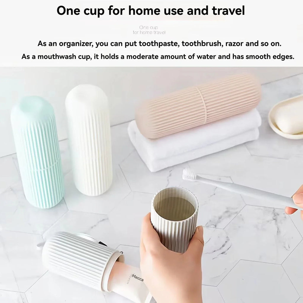 Portable Toothpaste & Toothbrush Holder