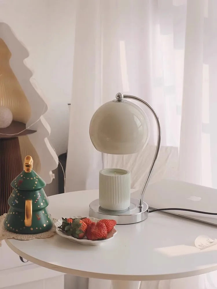 Nordic Candle Warmer Lamp with Timer – Aroma Diffuser