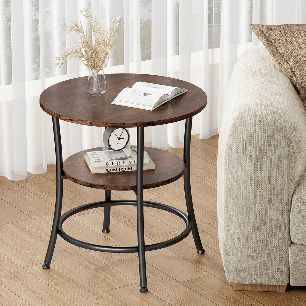 2-Tier Round Side Table