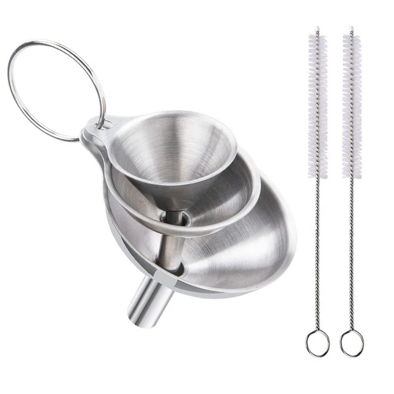 Stainless Steel Kitchen Funnels Set