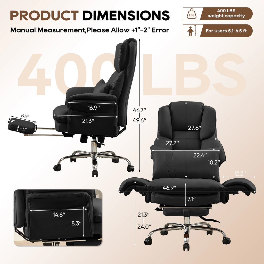 Big and Tall Executive Criss Cross Office Chair