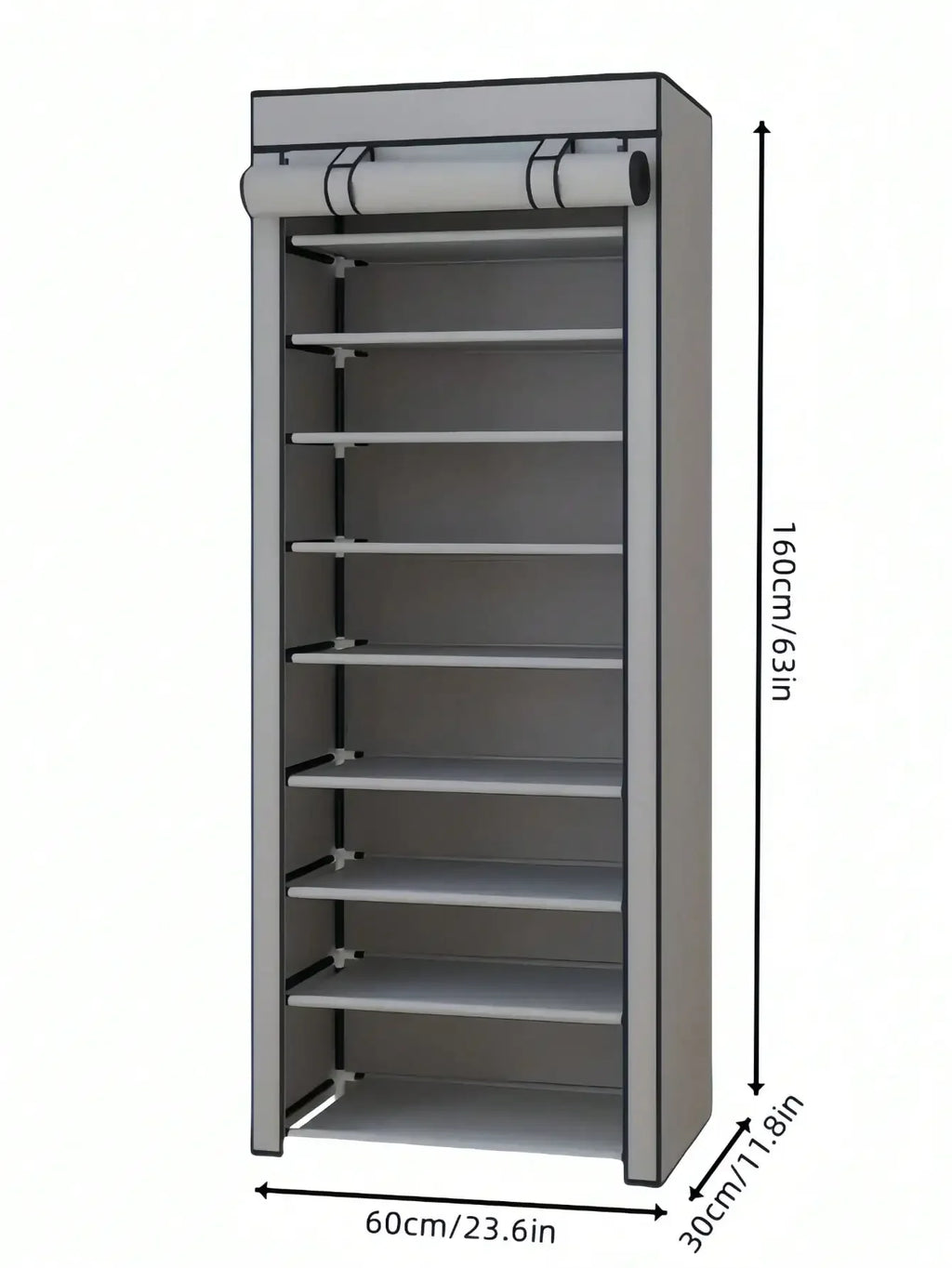 8-Tier/10-Tier Non-Woven Fabric Shoe Rack