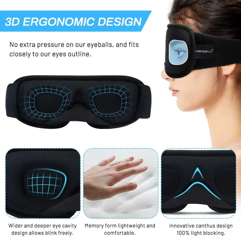3D Sleeping Mask – Total Light Block Out & Ultimate Comfort for Deep Sleep