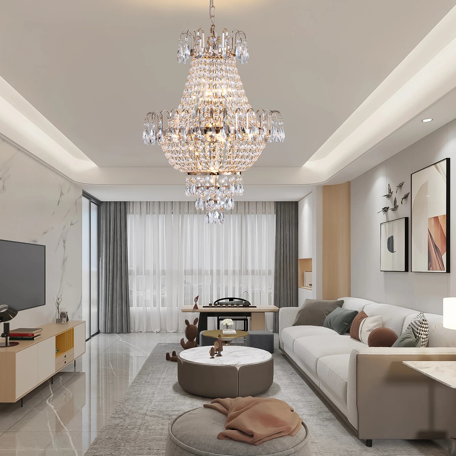 Luxury Retro Crystal Chandelier