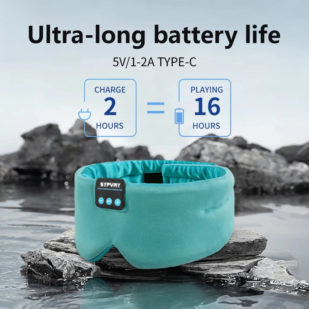 Soft Sleep Mask Bluetooth Wireless Headphones