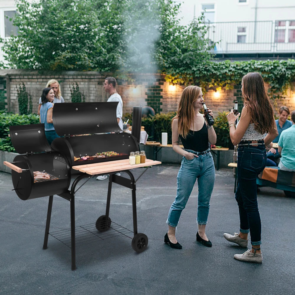 Oil Drum Charcoal Outdoor Grill