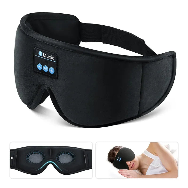3D Eye Mask Sleeping Headphones with Built-in HD Speaker | Bluetooth