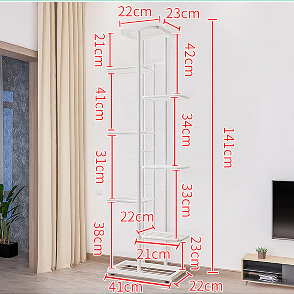 8-Tier Metal Plant Stand