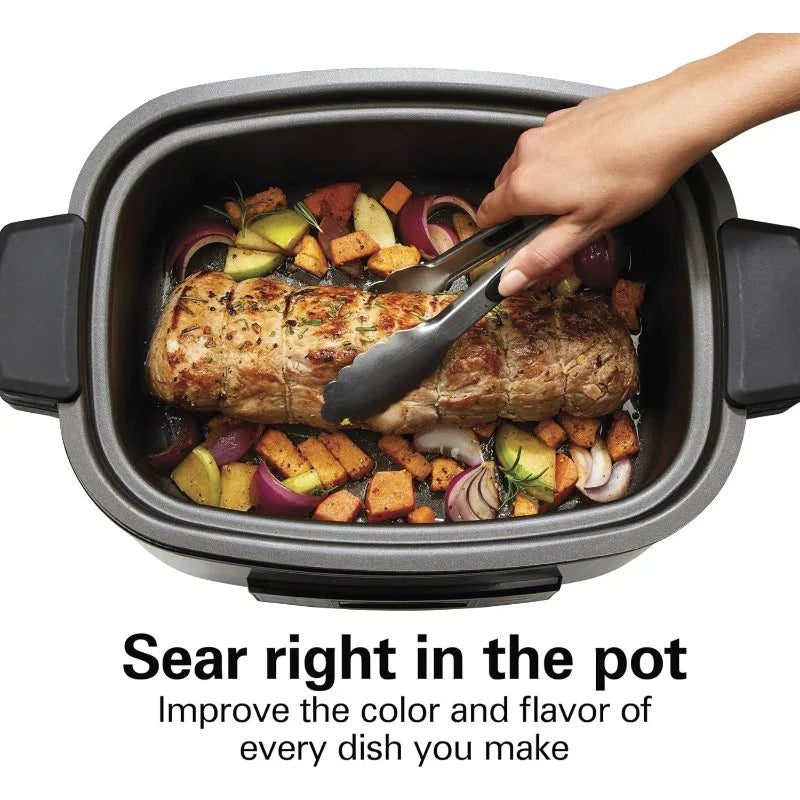 6-Quart 9-in-1 Digital Programmable Nonstick Slow Cooker