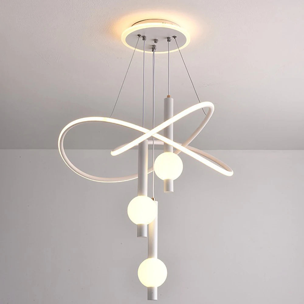 Lollipop-Shaped LED Pendant Light with Remote Control