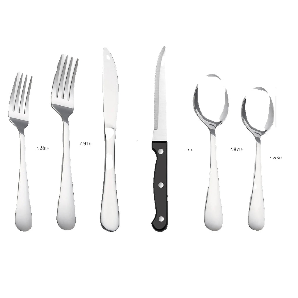 24-Piece Stainless Steel Flatware Set – Service for 4