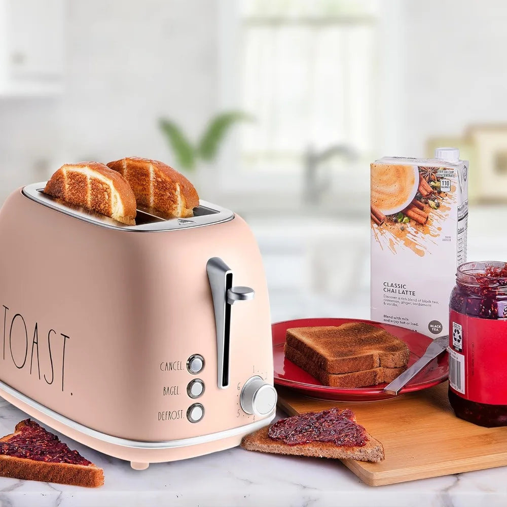Retro 2 Slice Stainless Steel Toaster