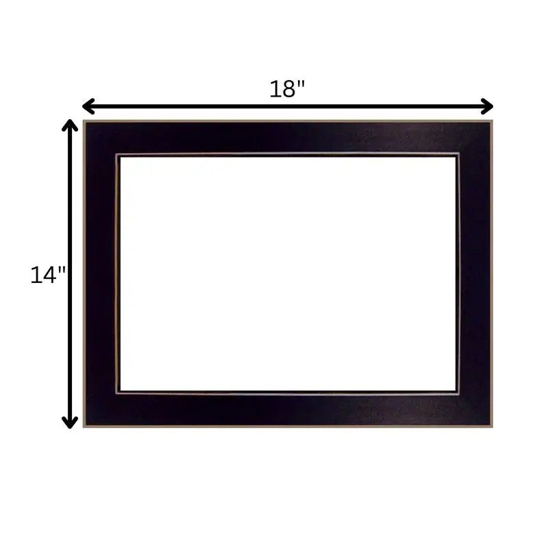Twice Blessed 2-Piece Vignette Printed Wall Art, Ready to Hang Black Framed Poster