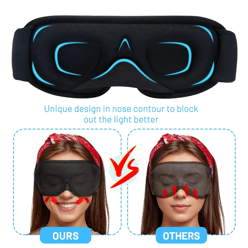 3D Sleeping Mask – Total Light Block Out & Ultimate Comfort for Deep Sleep