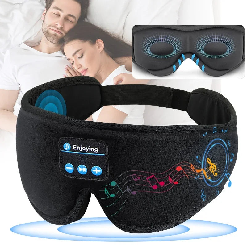 3D Eye Mask Sleeping Headphones with Built-in HD Speaker | Bluetooth
